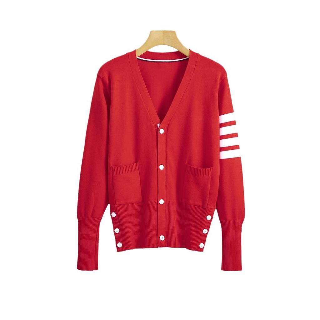 Cardigan Women's Sweater Short Small Coat V-neck New Spring and Autumn Exterior