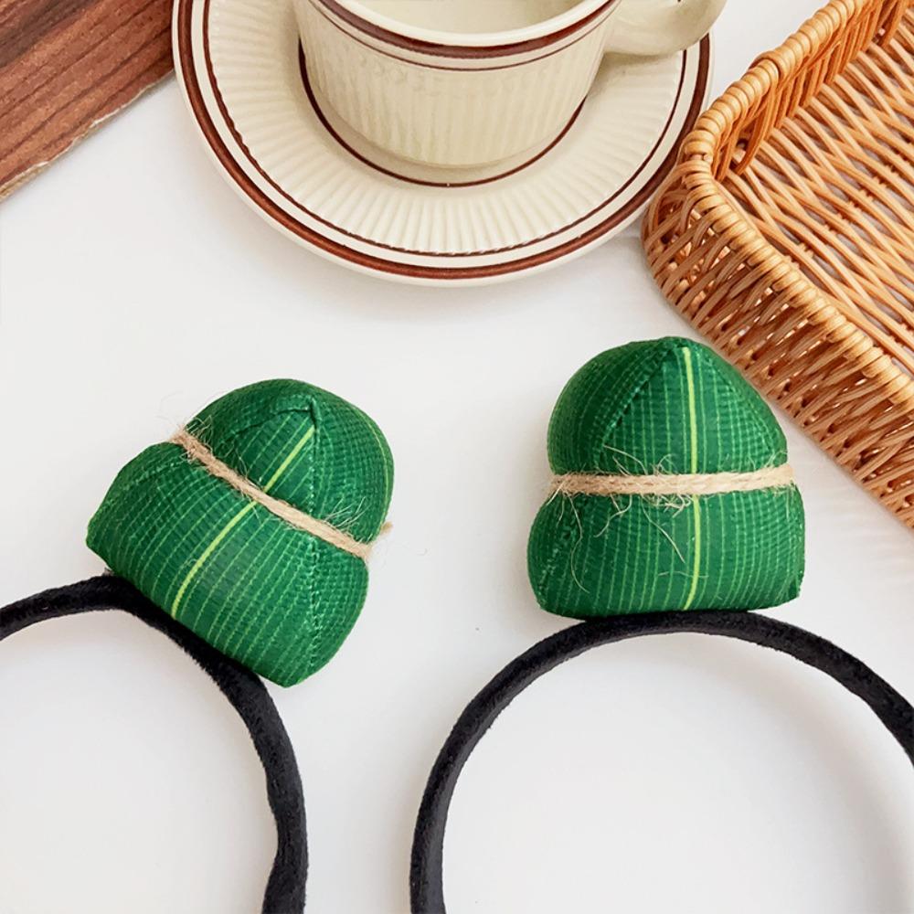 Chinese Style Zongzi Headband Soft Dragon Boat Festival Hairband Dragon Boat Festival