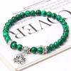 Women Natural Stone Bracelet Lotus Pendant Beads Bracelet Amazonite Quartz Fine Bracelets Men Reiki Balance Jewelry Friends Gift