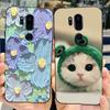 For LG G7 thinQ Case G710EM LM-G710 G710 Luxury Painted Cover Soft Silicone Phone Cases For LG G7 ThinQ Back Covers 6.1'' Bumper