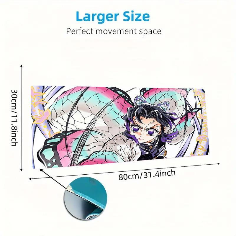 Shinobu Kocho2 Print Cushion Non-slip Laptop Tablet Big Mousepad XXL Mat Mini PC Playmat With Lock edge