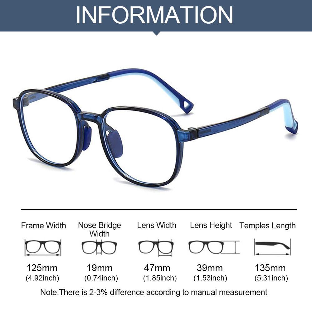 Anti-blue Light Kids Glasses TR90 Ultra Light Frame Comfortable Eyeglasses Children Boys Girls