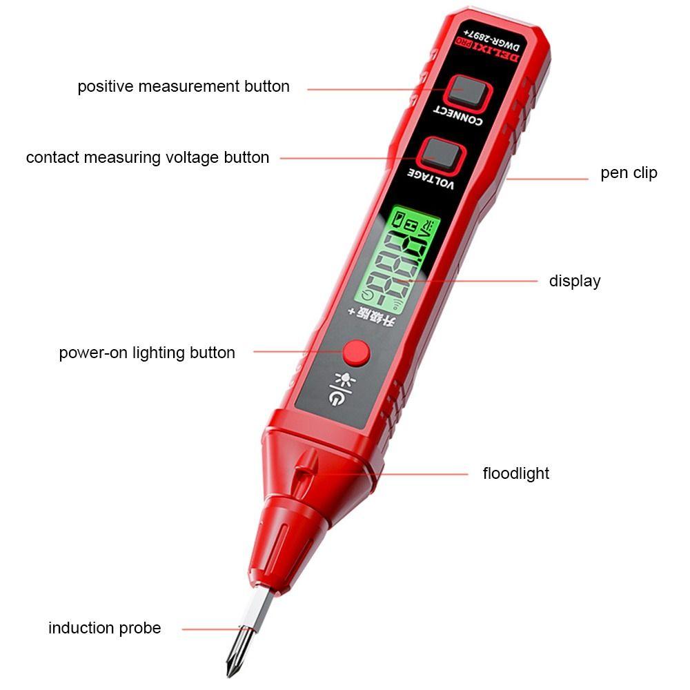Digital Display Voltage Measurement Pen Circuit Breakpoint Finder Intelligent Cable Wire Tester Voltage Detector High Precision