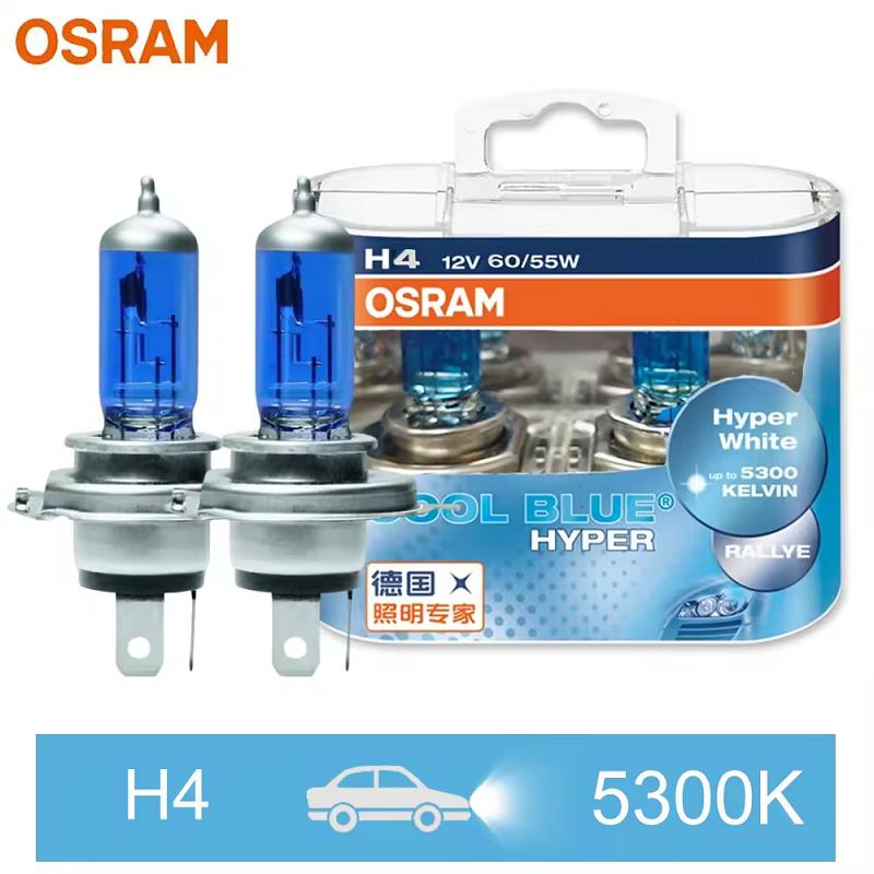 Оригинальные лампы OSRAM Cool Blue Hyper White H4 9003 HB2 6219BH 12V 55/60W 5300K для фар автомобиля, 1 пара