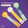 Новая ложка-кормушка для кошачьих лакомств, выдавливатель, кормушка, кошачье лакомство, для собак, кошачья кормовая ложка