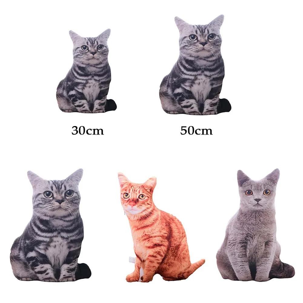 3D милый имитация кошки защита шеи для сна подушка в форме спящей кошки домашний текстиль декоративная подушка
