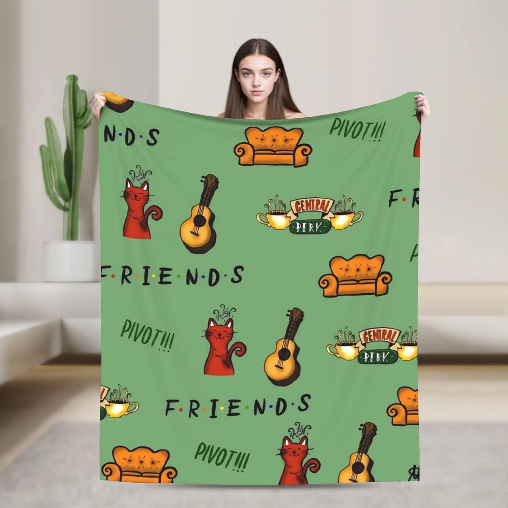 Smiling Friend Games Blanket Quality Warm Throw Blanket Winter Travel Office Outdoor Novelty Bedspread