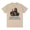 Retro Halsin Bigfoot Haqiqiy Grafik Futbolka Astarion Baldurs Gate 3 Fan Gamer Futbolkalari Y2k Erkaklar Gotik Kiyimi Katta O'lchamdagi Futbolkalar