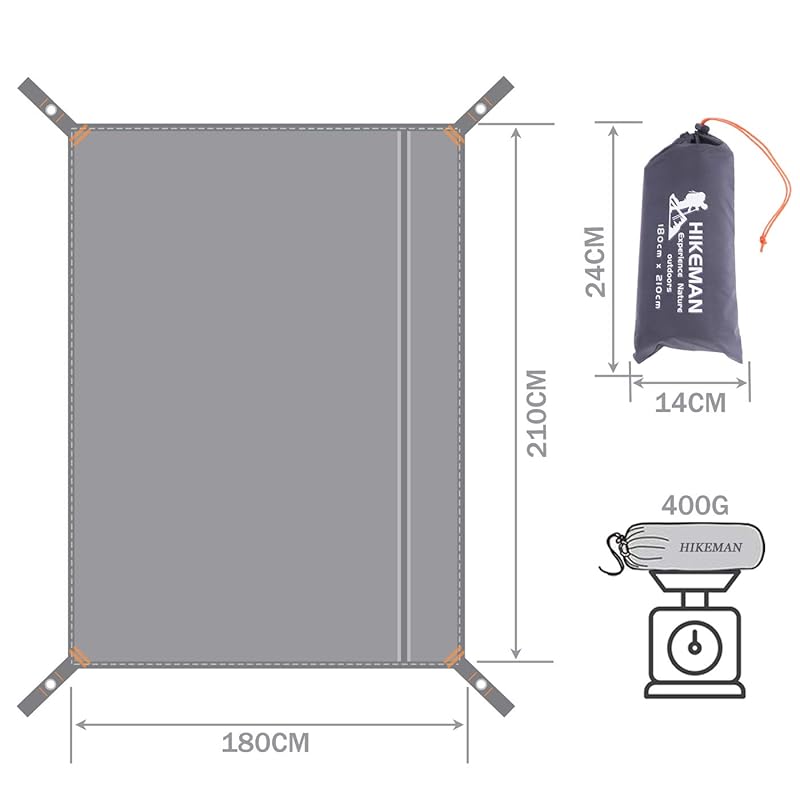 Тент водонепроницаемый тент для отдыха на открытом воздухе двухсторонний водонепроницаемый солнцезащитный козырек защита от ультрафиолета легкий в комплекте с сумкой для хранения на открытом воздухе