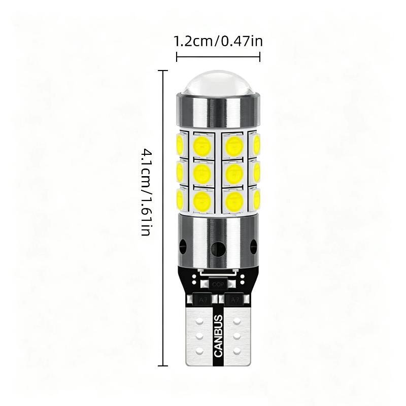 2 шт. Xstorm T10 Светодиодная лампа W5W LED 168 194 Canbus 27SMD 3030 Автомобильные сигнальные огни Габаритные огни Фонарь номерного знака 6000K Белый 12В