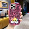 Phone Case: 2D flat design suitable for iPhone 18 17 16 15 14 13 Pro protective case, couple style, rainbow stars, Christmas and Halloween gift