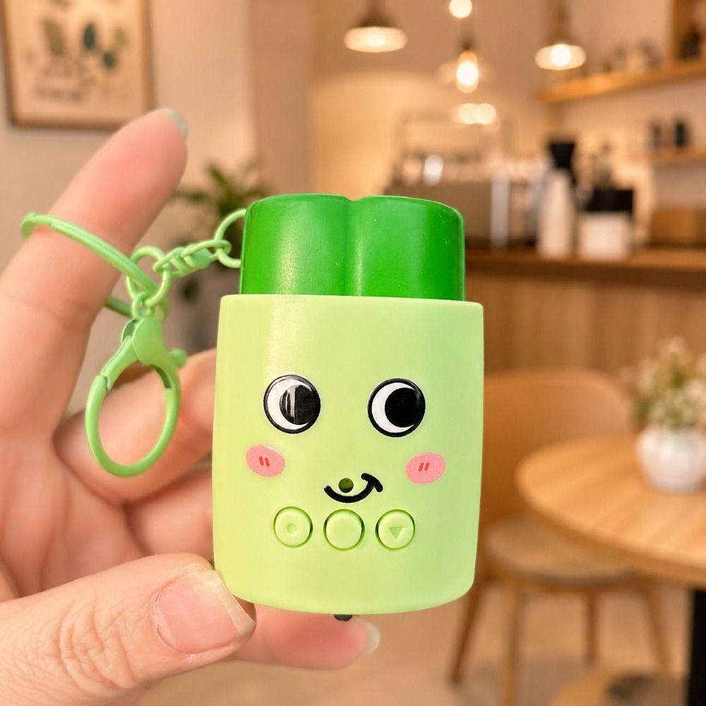 Sensory Design Corn Bag Pendant Vegetable shaped Mushroom Voice Keychain Kids Toy