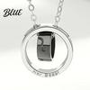 Symbolic Love Necklace Ring Charm Couple Dual Rings Pendant Her