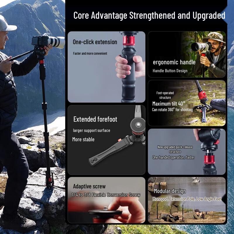 IFOOTAGE Cobra A150SIII Monopod with K5S Hydraulic Head
