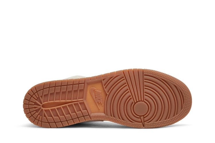 Детские кроссовки Nike Jordan 1 Mid Utility Флис Жемчужно-белый (GS)