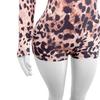Leopard Print Zipper Jumpsuit - Trendy Euro-American Fashion for Women
