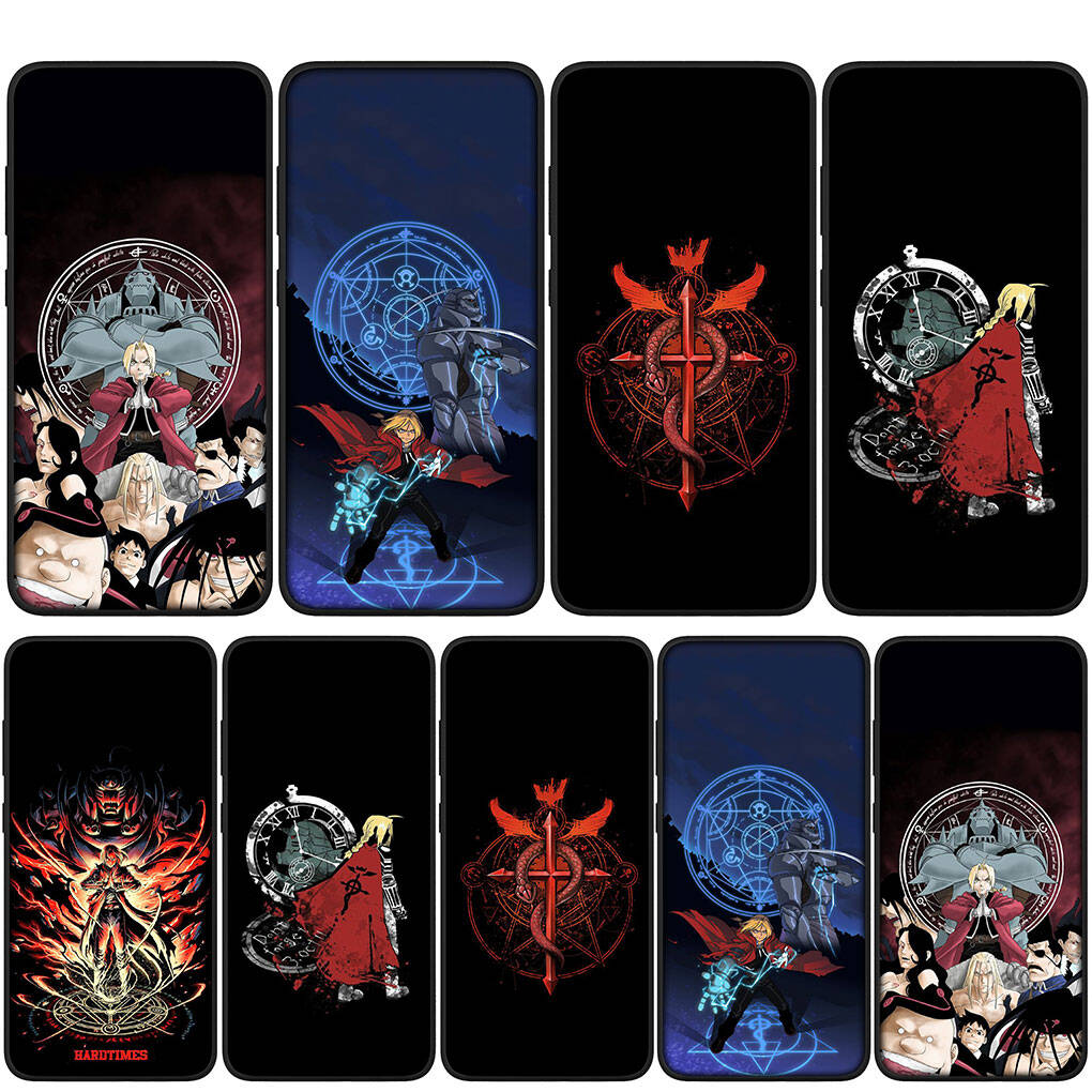 for Motorola Moto Edge 70 60 50 G54 G86 Samsung Galaxy S25 iPhone 17 16 15 Redmi Note 14 13 Pro Max Phone Case Cartoon Fullmetal Alchemis Elric Edward