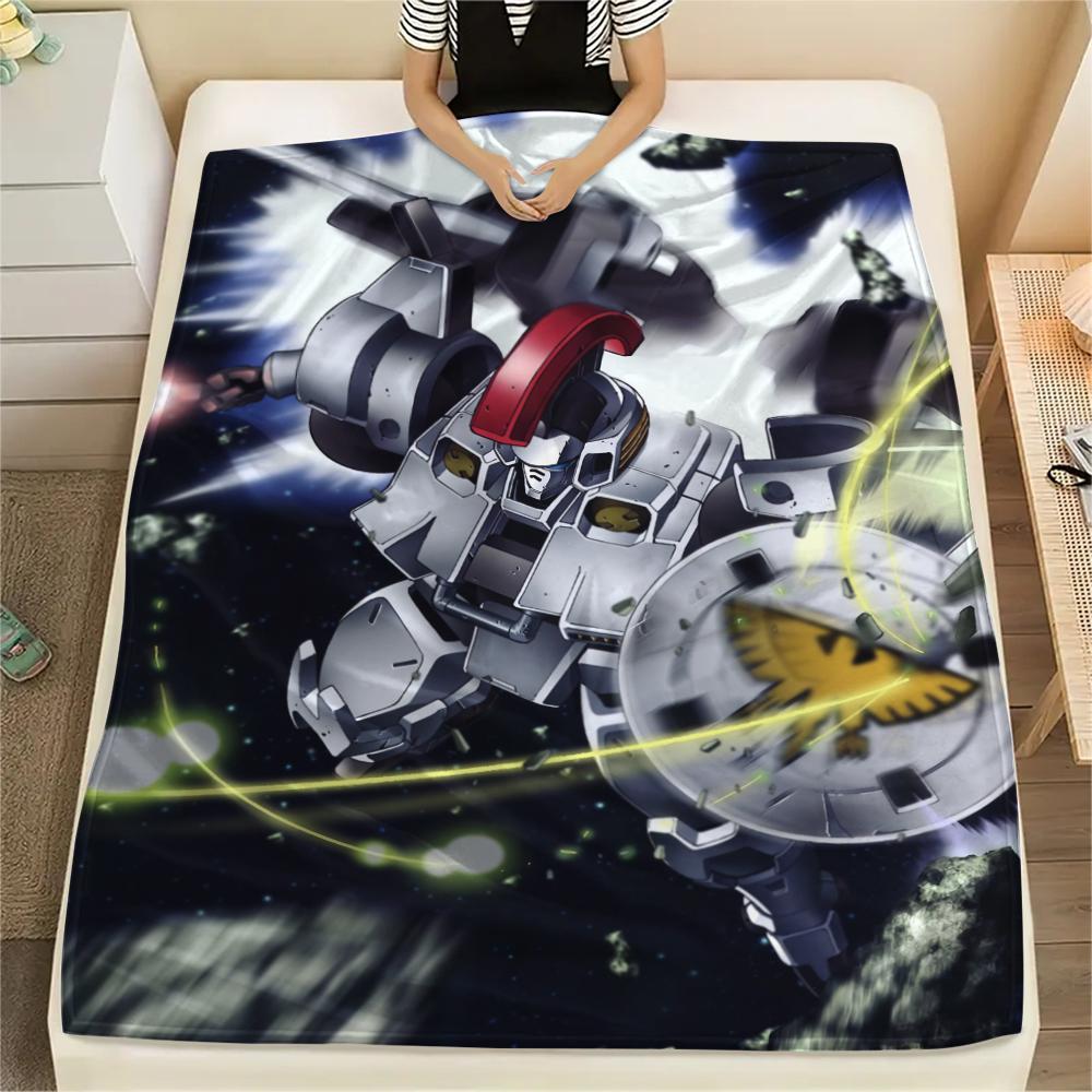Mobile Suit Gundam Mecha Squad Blanket, Soft Throw for Bedroom, Perfect Gift for Anime Enthusiasts.chl
