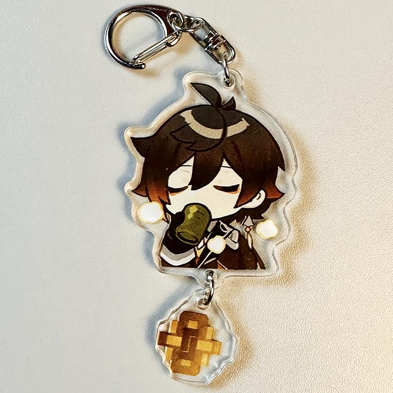 Периферийный кулон Genshin Impact Funina Navelet Jutana Xida Thunderbolt General Mandrill Bell Leaving Kerry Keychain
