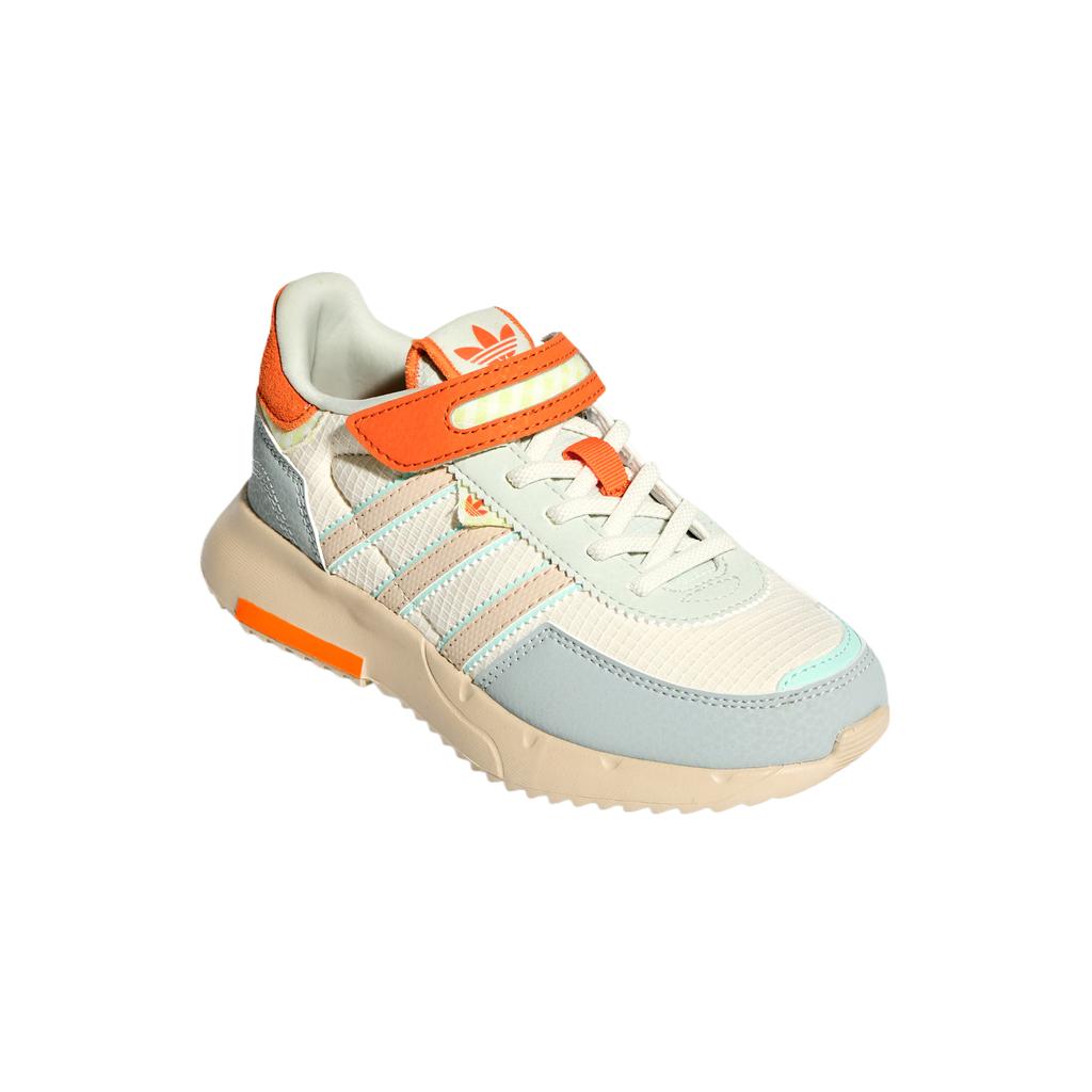 adidas Оригинальные Retropy F2 Тканевые Низкие Повседневные Кроссовки с Круглым Носком на Липучке Детские Кроссовки KI9889