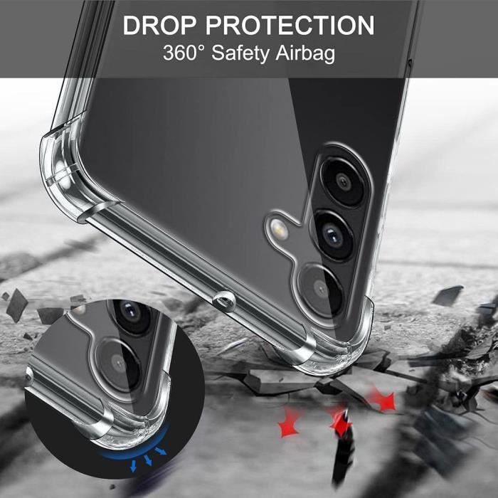 Coque - BOOLING - pour Samsung Galaxy A13 5G - Protection Renforcée - Silicone - Transparent - 2 Verres Trempés