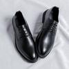 Leather Shoes Men'S Trend Spring And Autumn Business Dress Casual British Pointed Leather Groom Wedding Shoes 66780-R