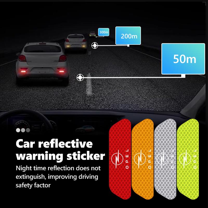 Car Door Reflective Strip Diamond Protective Sticker Decorative Accessories For Opel Astra G H J K F Corsa D Zafira B Insignia agz588
