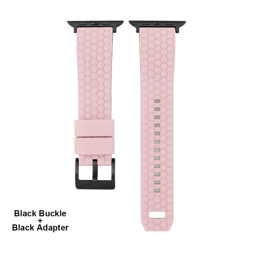 Силиконовый ремешок с сотовой текстурой для Apple Watch Band 45мм 44мм 41мм 40мм 42мм Браслет для iWatch Series 7 6 SE 5 4 3 Ремешок для часов