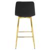 Nado Stool - Black Velvet / Golden Legs X 1