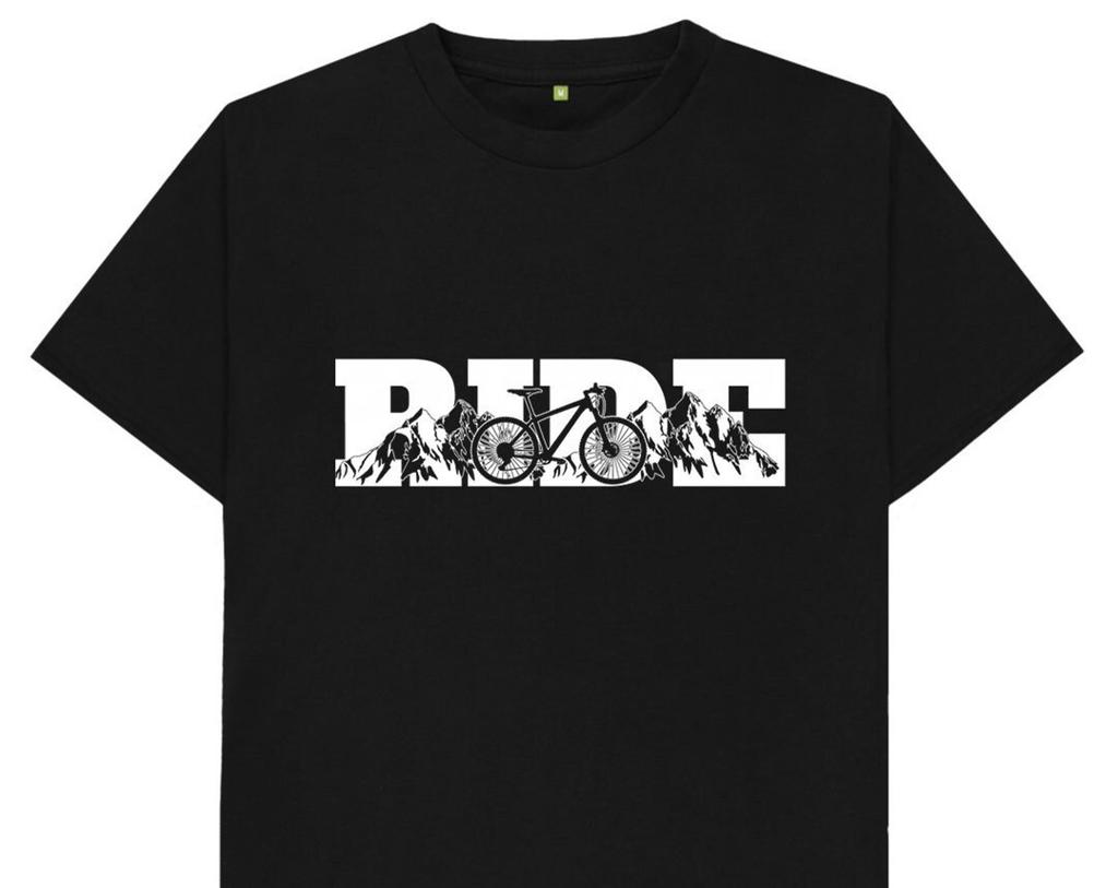 Ride Mountain Bike MTB T shirt T-Shirt Mens Kids