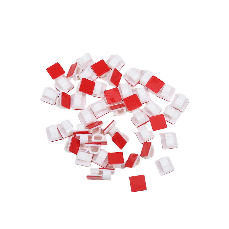 50Pcs Cable Clips Self Adhesive Cord Management Black Wire Holder Organizer Clamp Self-adhesive Car Wire Clip Accessories