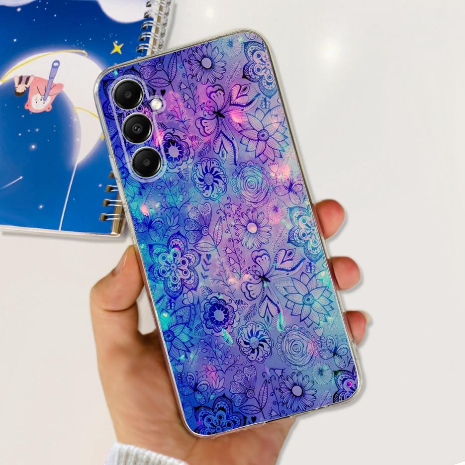 Чехол для Samsung Galaxy A05s SM-A057F Милый мультяшный чехол с кошкой Прозрачный силиконовый чехол для телефона для Samsung A05s A 05s Мягкий бампер