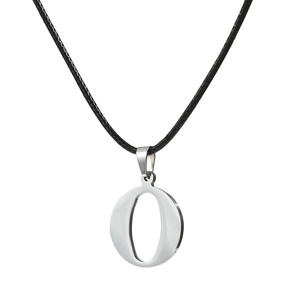 Новое ожерелье с инициалами от А до Я из нержавеющей стали, 26 английских букв, для мужчин и женщин, персонализированные ювелирные изделия, подарки