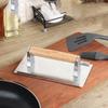 Stainless Steel Grill Press Grilling Tools Rectangular Bacon Press Steak Grill Weight Burger Shaper Patty Sandwich Press