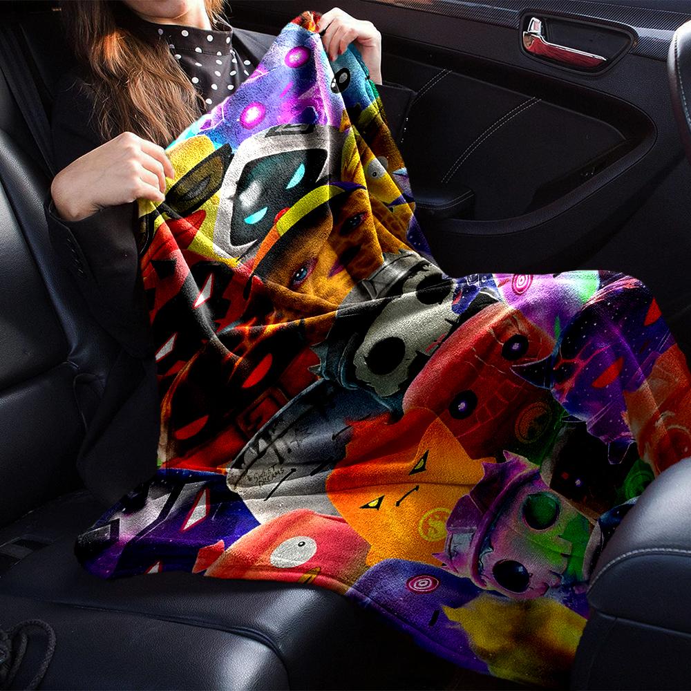 Monster Mashup Blanket Soft Throw Blanket For Home Bedroom Bed Sofa Travel Office Solid Christmas Blanket