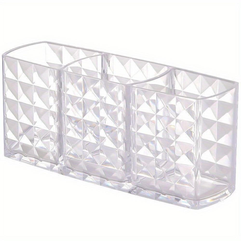 Clear Acrylic Cosmetic Storage Box for Eyebrow Pens and Brushes - Cosmetic Storage Box with Container