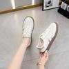 The First Layer of Cowhide Little White Shoes Women's Spring New Leather Versatile Soft Sole Lightweight Sports and Leisure Shoes