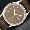 Б/У винтажные мужские часы SEIKO AUTOMATIC 7019A из Японии с коричневым циферблатом a433238-2 R115-a433238