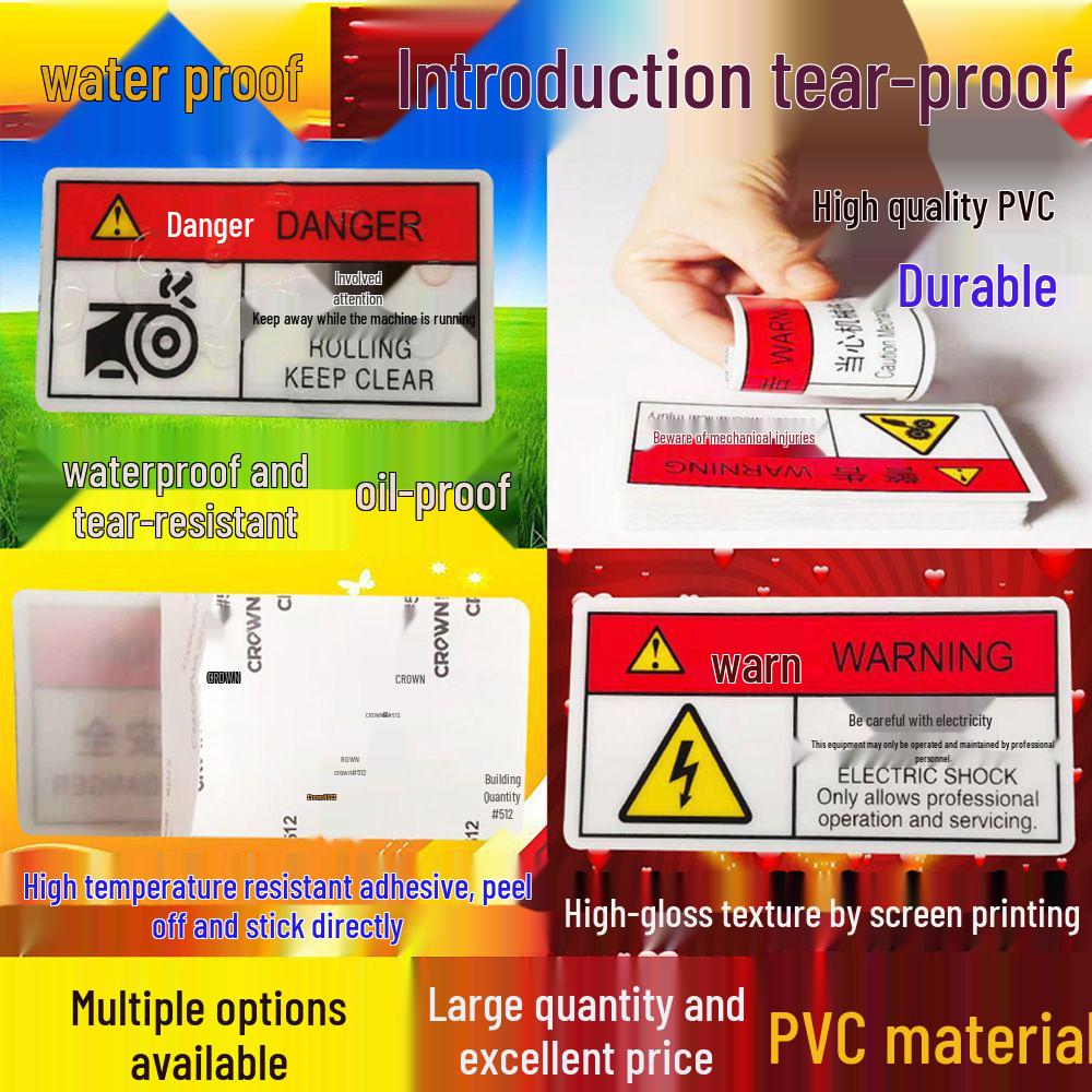 Бирка заземления оборудования - Круглый предупреждающий знак из ПВХ