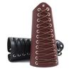 Vintage Wrist Guard Stylish Faux Leather Medieval Punk Arm Protector Lace Up Arm Belt for Parties Festivals Costume