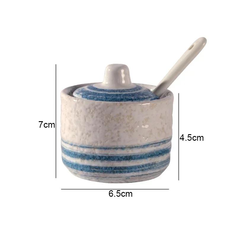 Ретро керамические банки для приправ Солонки и перечницы Кухонные принадлежности для специй Банки для специй Коробка для приправ Кухонные принадлежности