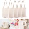 Folding Canvas Bag Reusable Shopping Bag Unisex Eco-Friendly Tote Bags Diy Shoulder Bag Grocery Handbag New