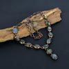 Labradorite Gemstone Handmade Copper Electroformed Jewelry Beauteous Necklace For Sister