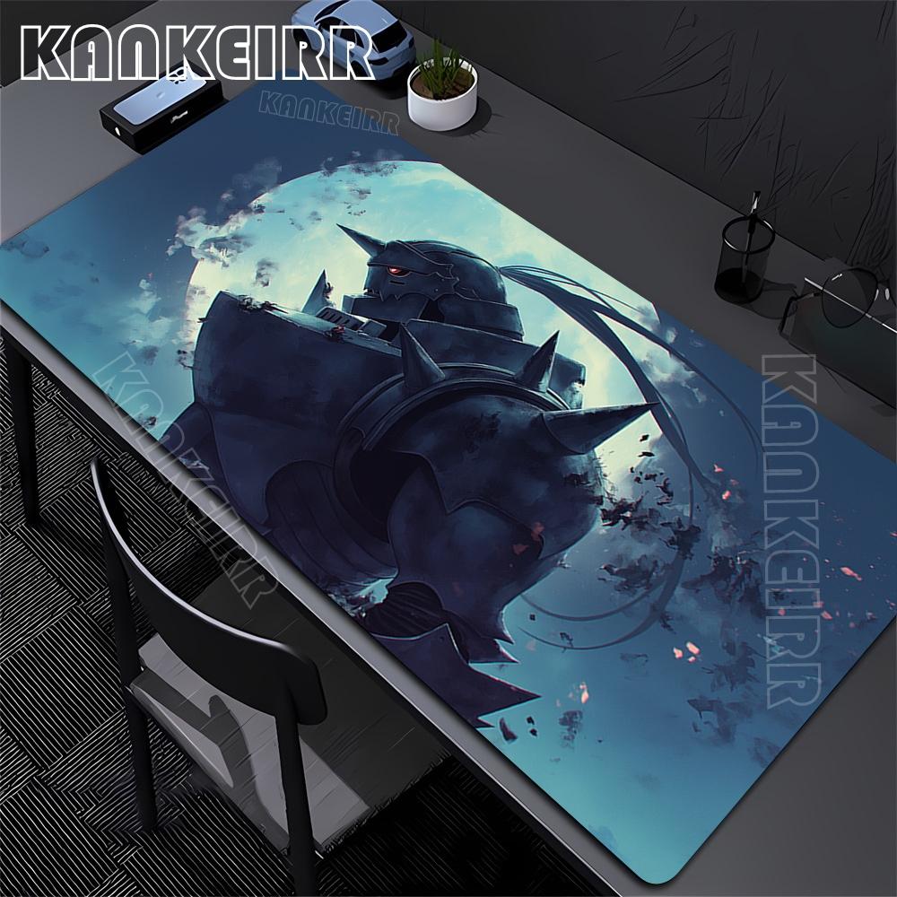 Mouse Pad Fullmetal Alchemist Mousepad Gaming Gamers Large Desk Mat Keyboard Anime Gamer Complete Kawaii Pc Accessories Carpet