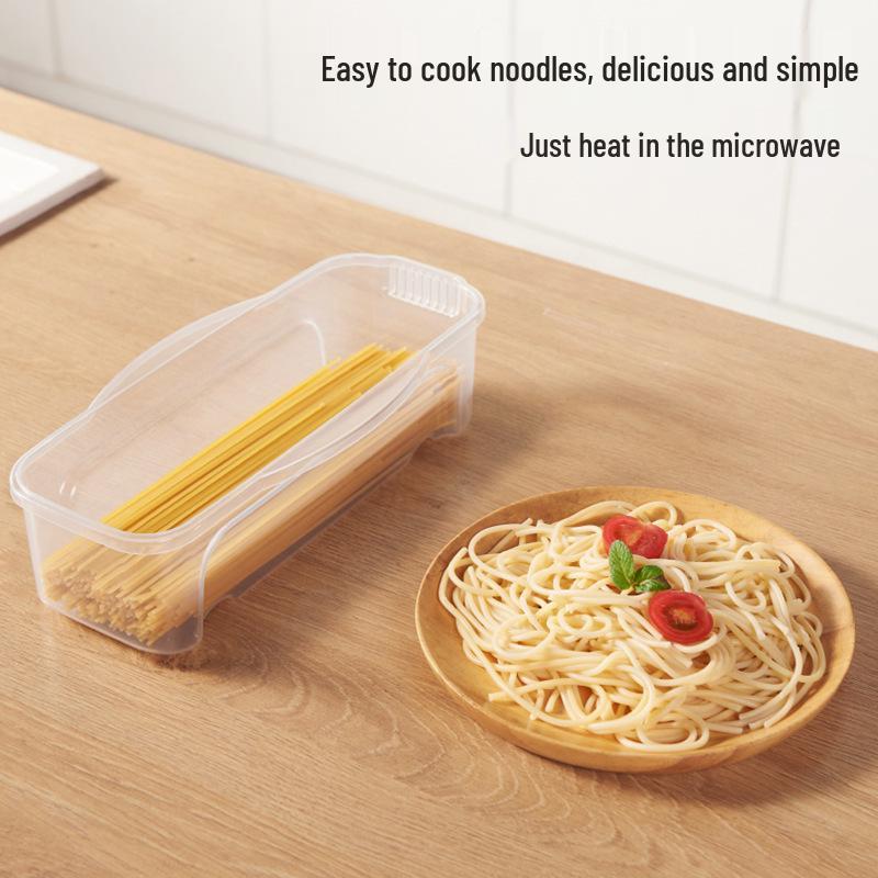 1300ML Microwaveable Noodle Box with Fork, Spoon, Lid & Drainer