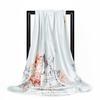 Women Fashion Square Vintage Print Satin Neckerchief Sun-Proof Scarf Scarves Shawl High Quality 1PC 90*90cm