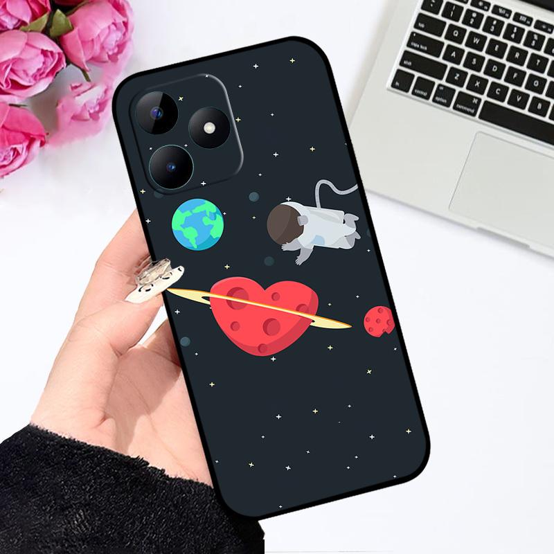 Мультяшный модный чехол для Realme Note 50 Coque Narzo N53 ТПУ силиконовые чехлы для телефона для Oppo Realme C51 C51s C53 4G Мягкий бампер