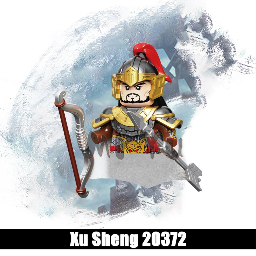 Королевства Китайский герой Минифигурка Древние военные генералы Дэн Ай Модели Детские игрушки Строительные блоки Подарок Мальчики Девочки