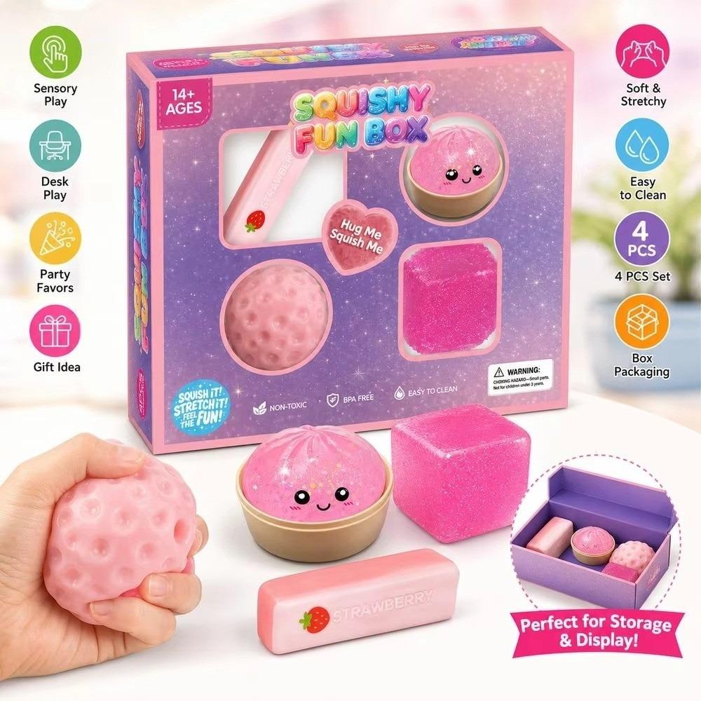 Random Color Butter Squishy Toy Butter Cheese Fidget Toy Bread Sensory Fidget Toy  Pinching Fun