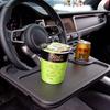 Портативный автомобильный держатель обеденного стола на руль, автомобильный ноутбук, компьютер, настольная подставка, подставка для еды, рабочих напитков, поднос для еды, доска